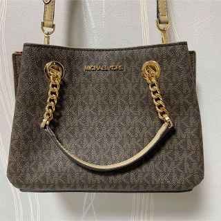 シルバーグレー サイズ 【極美品】MICHAEL KORS ショルダーバッグ