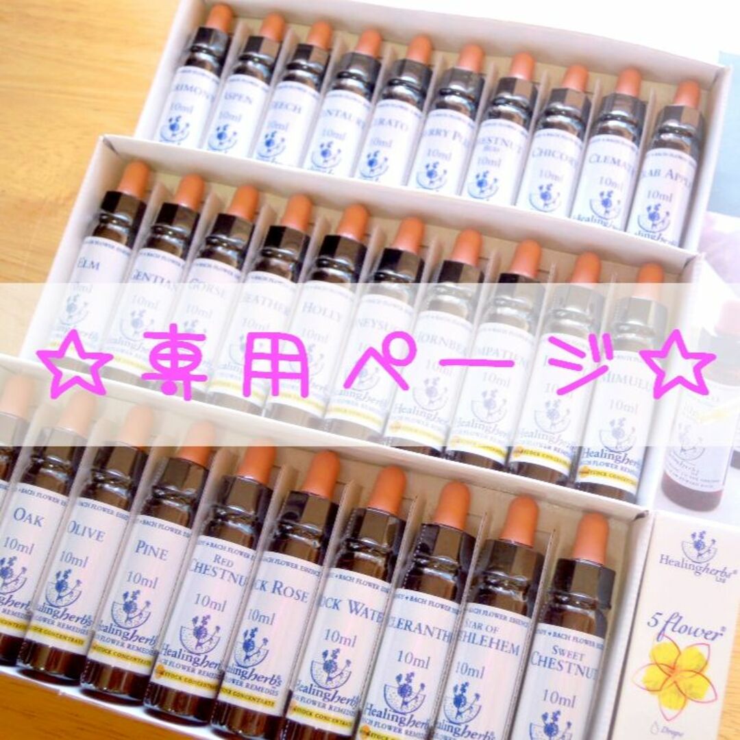 NEAL'S YARD(ニールズヤード)のちゅーま様専用ページ★ヒーリングハーブス社★バッチ 10ml コスメ/美容のリラクゼーション(その他)の商品写真