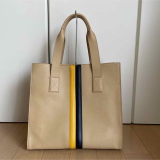 トッズ(TOD'S)のトッズ(TOD'S)ダブルストライプトートバッグ　中古(トートバッグ)