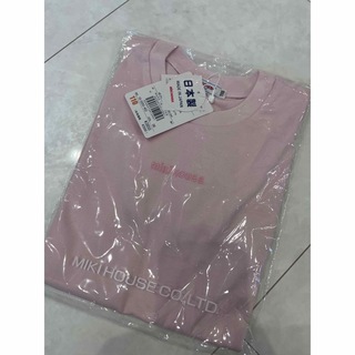 ミキハウス(mikihouse)のMIKIHOUSE 定番型 ロゴTシャツ 110cm 女の子 ピンク(Tシャツ/カットソー)