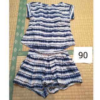 オールドネイビー(Old Navy)の90cm オールドネイビー ボーダー セットアップ(Tシャツ/カットソー)