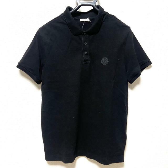 MONCLER(モンクレール)のモンクレール 半袖ポロシャツ サイズM 黒 メンズのトップス(ポロシャツ)の商品写真