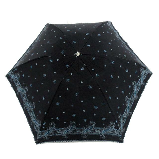 ラルフローレン 日傘 - 黒×ブルー×グレー傘