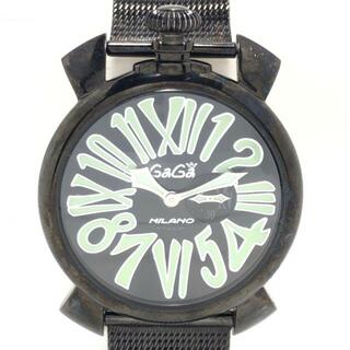 GaGa MILANO - ガガミラノ 腕時計 マヌアーレ46 メンズ 黒