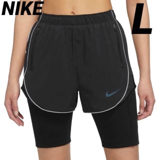 ナイキ(NIKE)のナイキ Dri-FIT ラン ディビジョン 2イン1 ショートパンツ Lサイズ(ウェア)