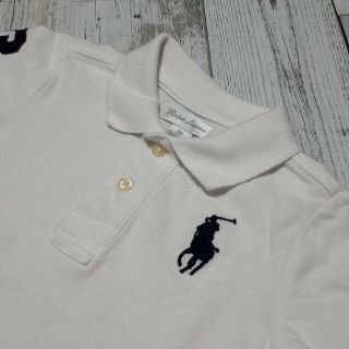 ラルフローレン(Ralph Lauren)のラルフローレン ベビー 80cm 半袖 ポロシャツ 白 アメカジ(シャツ/カットソー)