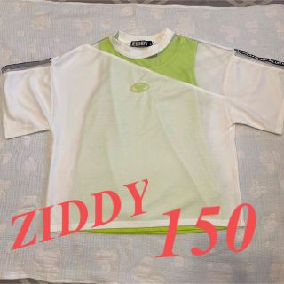 ジディー(ZIDDY)のziddy ジディー　アシンメトリー　 Tシャツ　半袖　カラータンクトップ(Tシャツ/カットソー)