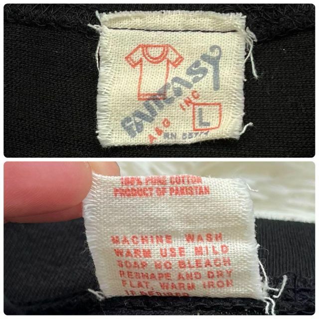 【美品・80s】PINK FLOYD Tシャツ パキ綿 シングルステッチ L 黒