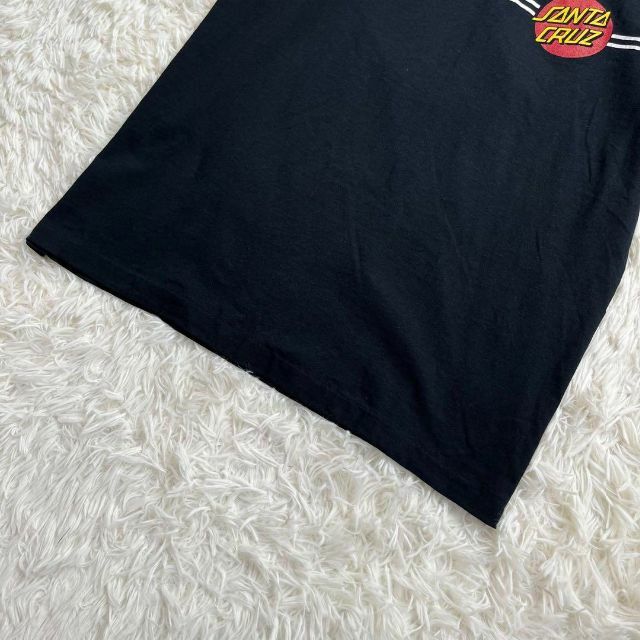 【90s】サンタクルーズ　Tシャツ　NHSボディ　半袖　ロゴ プリント　ブラック