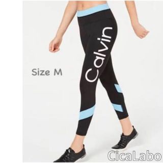 カルバンクライン(Calvin Klein)の【新品】カルバンクライン カラーブロック ロゴ ナイロン レギンス M(レギンス/スパッツ)