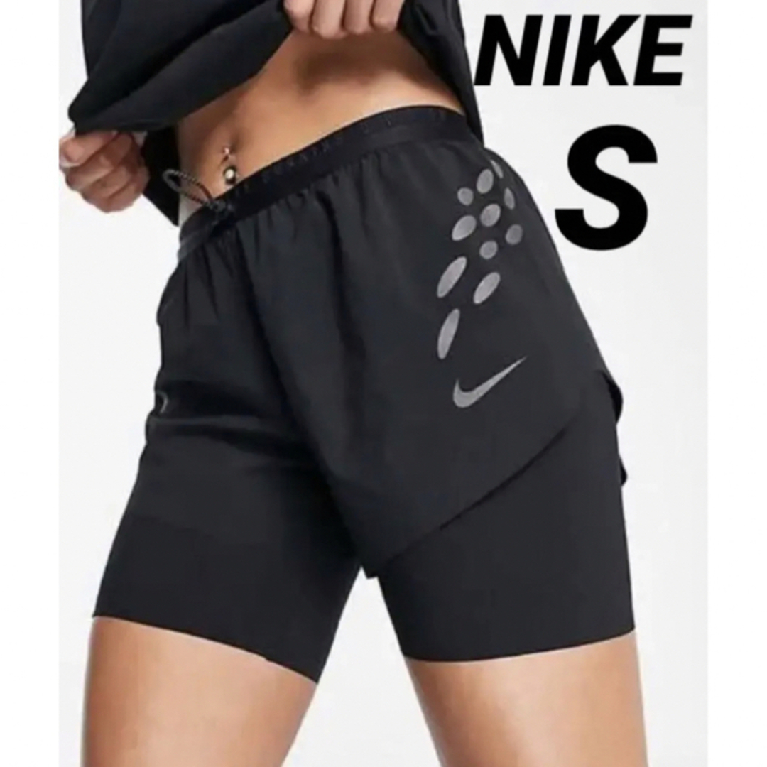 S NIKE RDV　2in1 レイヤードタイツ ハーフパンツ 定価9130円