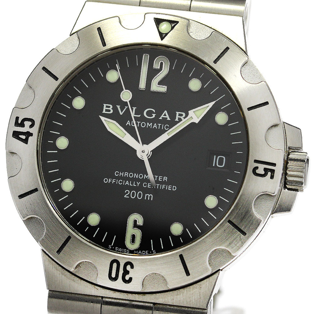 ブルガリ BVLGARI SD38S ディアゴノ スクーバ デイト 自動巻き メンズ _748392