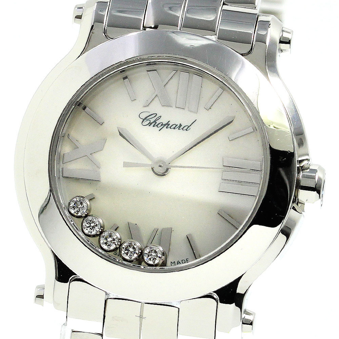 Chopard(ショパール)のジャンク ショパール Chopard 278509-3006 ハッピースポーツ マーク2 ムービング5Pダイヤ クォーツ レディース _736123 メンズの時計(腕時計(アナログ))の商品写真