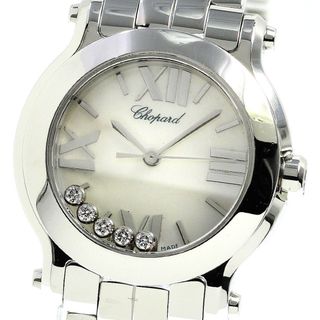 ショパール(Chopard)のジャンク ショパール Chopard 278509-3006 ハッピースポーツ マーク2 ムービング5Pダイヤ クォーツ レディース _736123【ev20】(腕時計(アナログ))