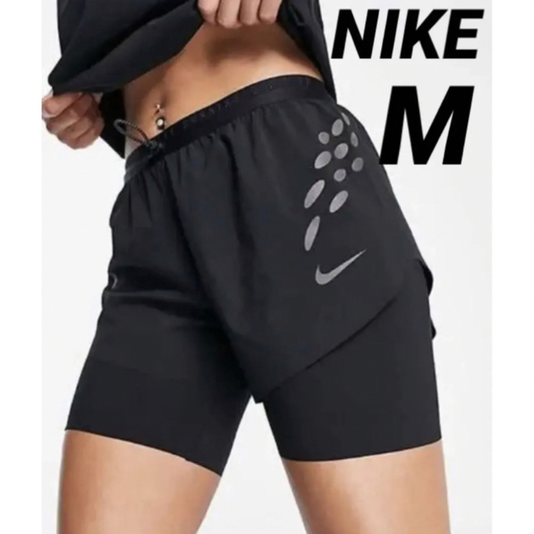 M NIKE RDV　2in1 レイヤードタイツ ハーフパンツ 定価9130円