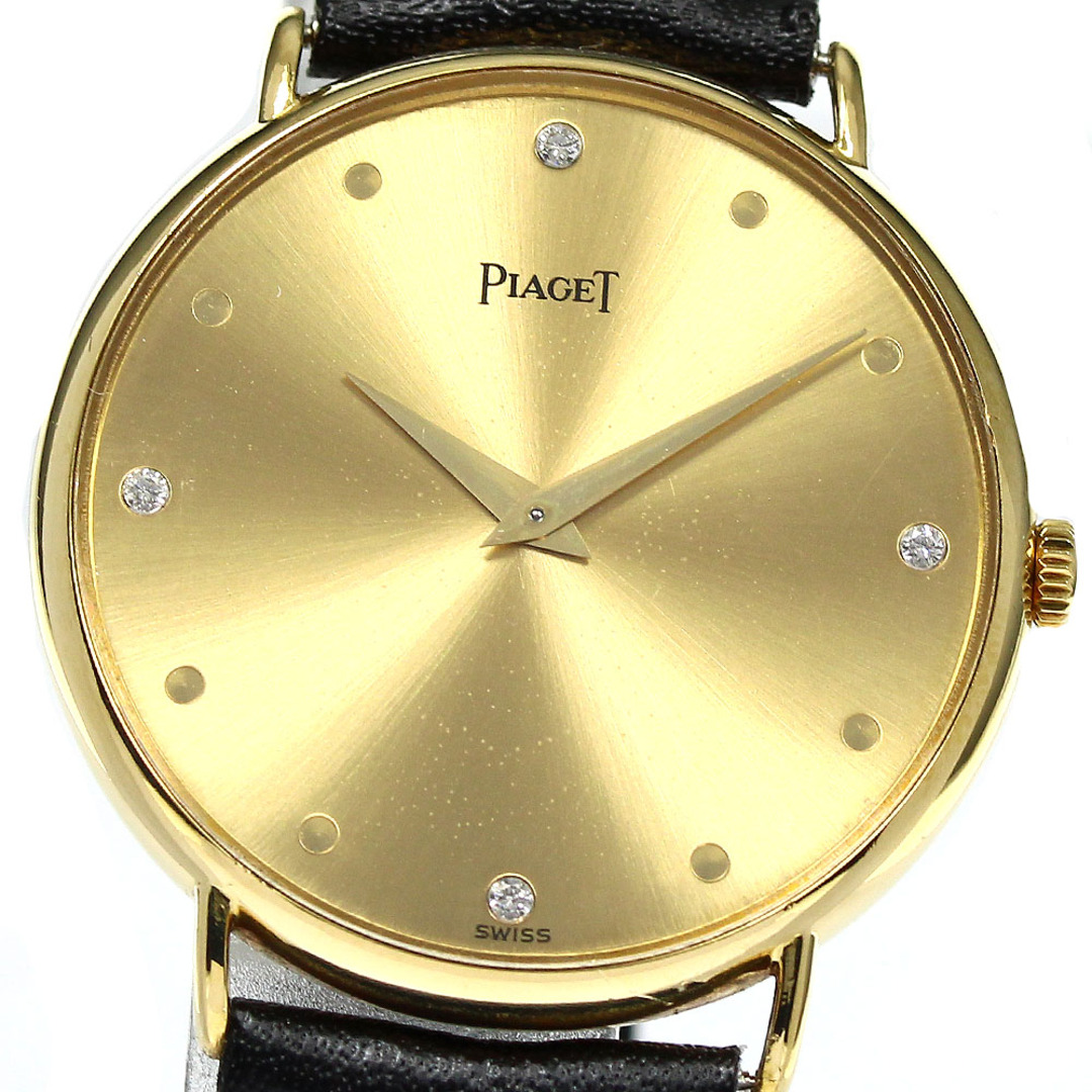 ピアジェ PIAGET 90659 グベナー K18YG ダイヤ 手巻き メンズ _749954 | フリマアプリ ラクマ