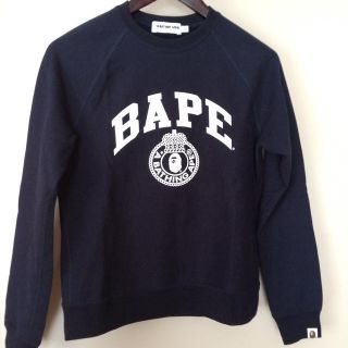 アベイシングエイプ(A BATHING APE)のエイプ♡トレーナー♡おまけショップ袋付き(トレーナー/スウェット)