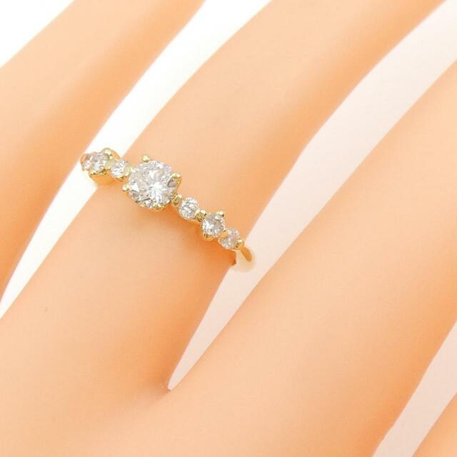 K18YG ダイヤモンド リング 0.32CT