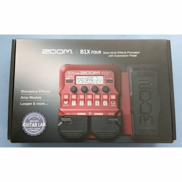 ZOOM B1X FOUR ペダル付ベース用マルチエフェクター 4