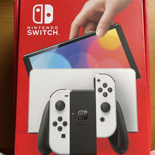 Nintendo Switch(ニンテンドースイッチ)のNintendo Switch 有機EL 美品　ゼルダつき エンタメ/ホビーのゲームソフト/ゲーム機本体(家庭用ゲーム機本体)の商品写真