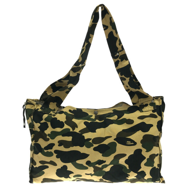 A BATHING APE アベイシングエイプ 1st camo yellow カモフラージュ 迷彩 ショルダー トート バッグ イエロー