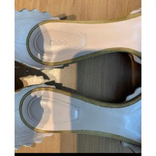 Chloe クロエ Lauren ローレン ストラップ付きフラットシューズ 38の