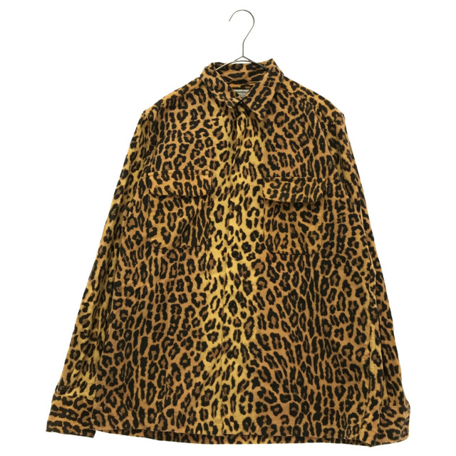 WACKO MARIA(ワコマリア)のWACKO MARIA ワコマリア LEOPARD SHIRT レオパード コットン 長袖シャツ ブラウン メンズのトップス(シャツ)の商品写真