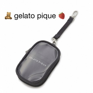 ジェラートピケ(gelato pique)のキャリーポーチ【gelato pique】ジェラートピケ・ブラック🖤カードケース(ポーチ)