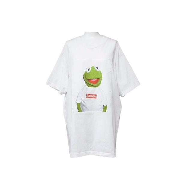 Supreme シュプリーム カーミット コットン100％ 半袖 Tシャツ トップス サイズL 洋服 メンズ ホワイト系 美品  30824