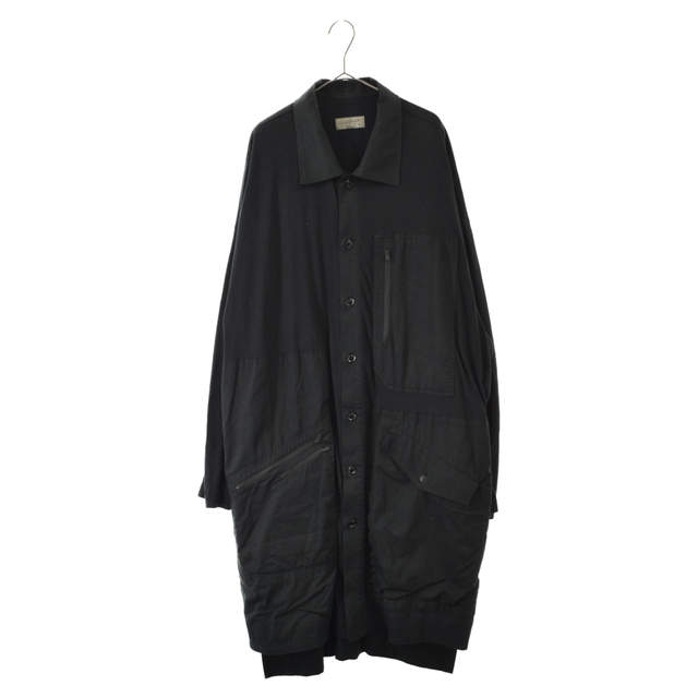 Yohji Yamamoto POUR HOMME ヨウジヤマモト プールオム 19SS India Long Shirt Coat インディア ロング シャツコート HH-T16-080680センチ袖丈