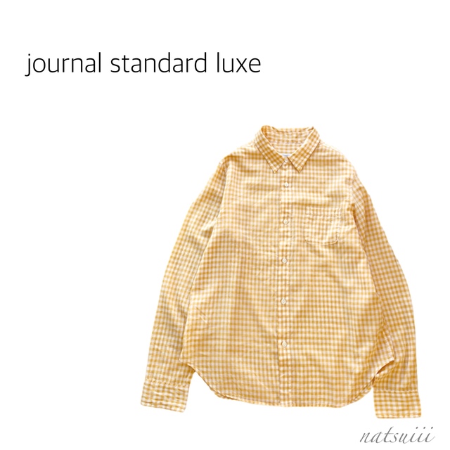 journal standard luxe  ギンガム オーバーサイズ ブラウス