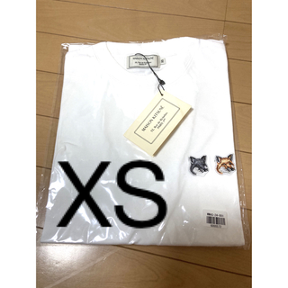 メゾンキツネ(MAISON KITSUNE')の⑥ XS メゾンキツネ　ダブルフォックス　Tシャツ(Tシャツ(半袖/袖なし))