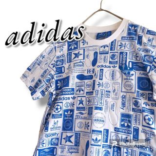 アディダス(adidas)のadidas アディダス メンズ レディース 半袖 刺繍ロゴ トレフォイル 美品(Tシャツ/カットソー(半袖/袖なし))