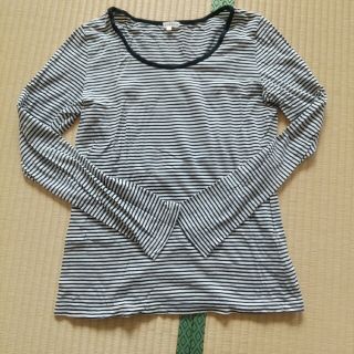 サンカンシオン(3can4on)の長袖　ロンT　ボーダーTシャツ　Lサイズ(カットソー(長袖/七分))