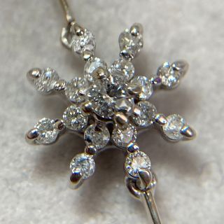 K14WG ダイヤモンド0.92ct ネックレスの通販 by hana's shop｜ラクマ