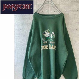 JANSPORT - JANSPORT ノートルダム大学 ロゴ刺繍スウェット XL グレー