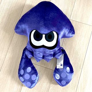 ニンテンドウ(任天堂)のスプラトゥーン3 ダイカットクッション ぬいぐるみ イカ ブルー(ぬいぐるみ)