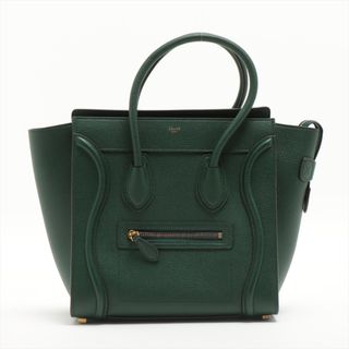 セリーヌ(celine)のセリーヌ  レザー  グリーン レディース ハンドバッグ(ハンドバッグ)