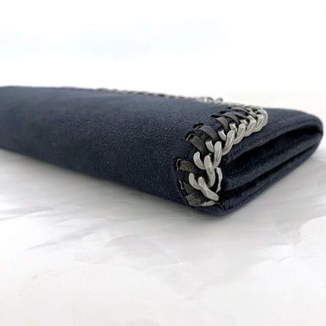 Aランク ステラマッカートニー 二つ折り長財布 ファラベラ 391835 ネイビー 財布 レディース Stella McCartney FALABELLA navy