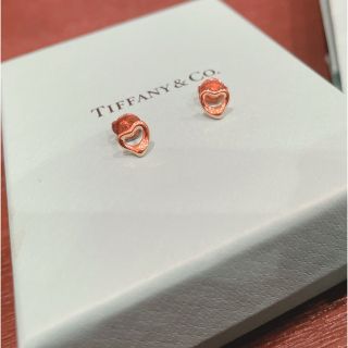 Tiffany  K18YG 渦巻きリボンピアス　美品