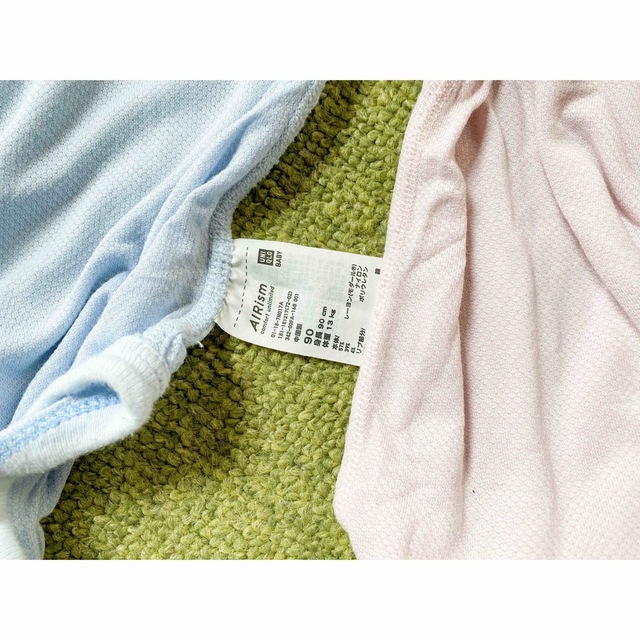 UNIQLO(ユニクロ)のエアリズム　メッシュインナーボディスーツ(ノースリーブ) キッズ/ベビー/マタニティのベビー服(~85cm)(肌着/下着)の商品写真