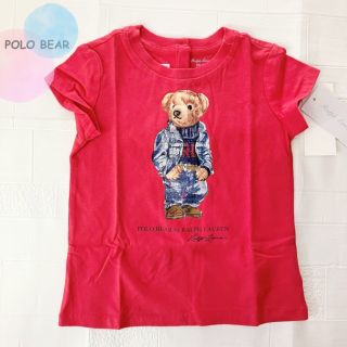 ラルフローレン(Ralph Lauren)の24m90cm  ラルフローレン ベア　半袖　赤(Tシャツ/カットソー)