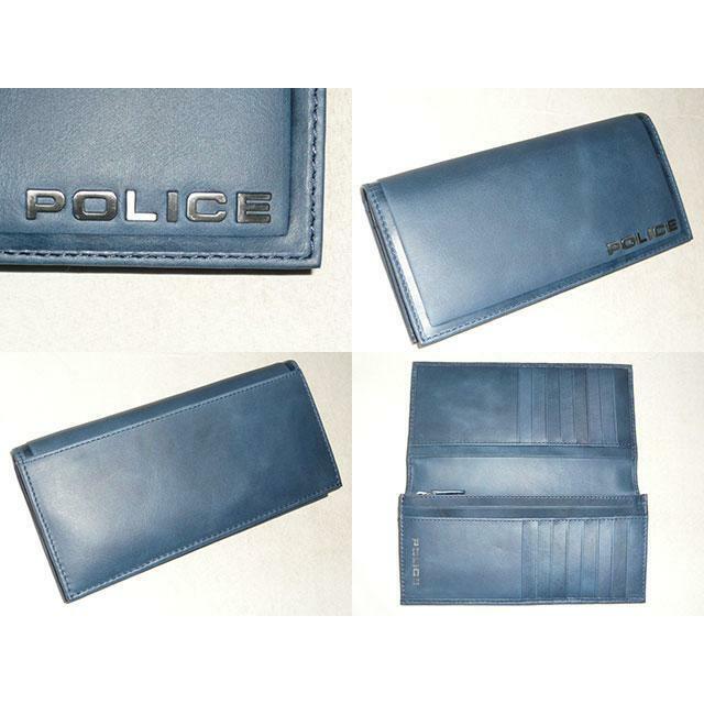 POLICE(ポリス)のポリス エッジ 長財布 PA-58001 ネイビー メンズのファッション小物(長財布)の商品写真