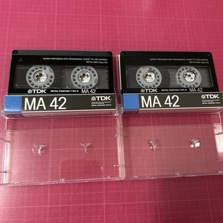 ティーディーケイ(TDK)のカセットテープ　メタルポジション　使用済み　42分2本セット　TDK MA42 (その他)