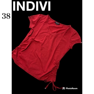インディヴィ(INDIVI)のインディヴィINDIVI  半袖カットソー　トップス　ストレッチ　Tシャツ(カットソー(半袖/袖なし))