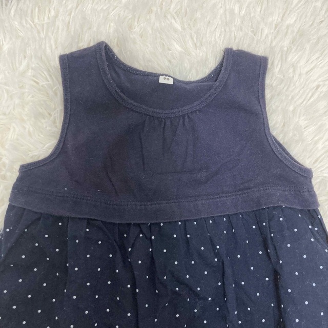 MUJI (無印良品)(ムジルシリョウヒン)のワンピース　90 キッズ/ベビー/マタニティのキッズ服女の子用(90cm~)(ワンピース)の商品写真