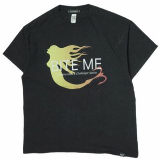 CHALLENGER x CAPTAINS HELM チャレンジャー キャプテンズヘルム 別注 BITE ME TEE マーメイドプリントTシャツ XL ブラック 半袖 トップス【中古】【CHALLENGER × CAPTAINS HELM】(Tシャツ/カットソー(半袖/袖なし))