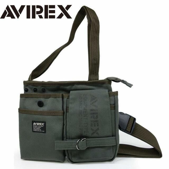 AVIREX(アヴィレックス)のアヴィレックス ショルダーバッグ AVX342 カーキ メンズのバッグ(ショルダーバッグ)の商品写真