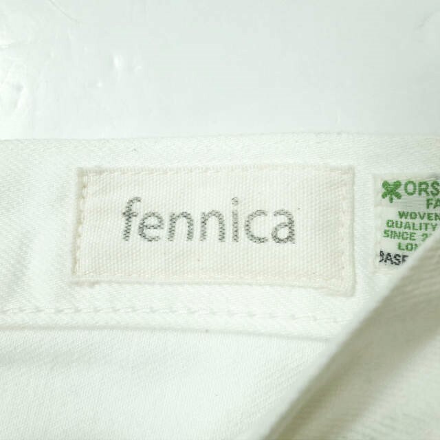 orslow x BEAMS fennica オアスロウ ビームスフェニカ 別注 日本製 1053 White Dungarees 5ポケットセルビッチデニムパンツ 29 ホワイト ボタンフライ ジーンズ ボトムス【orslow × BEAMS fennica】