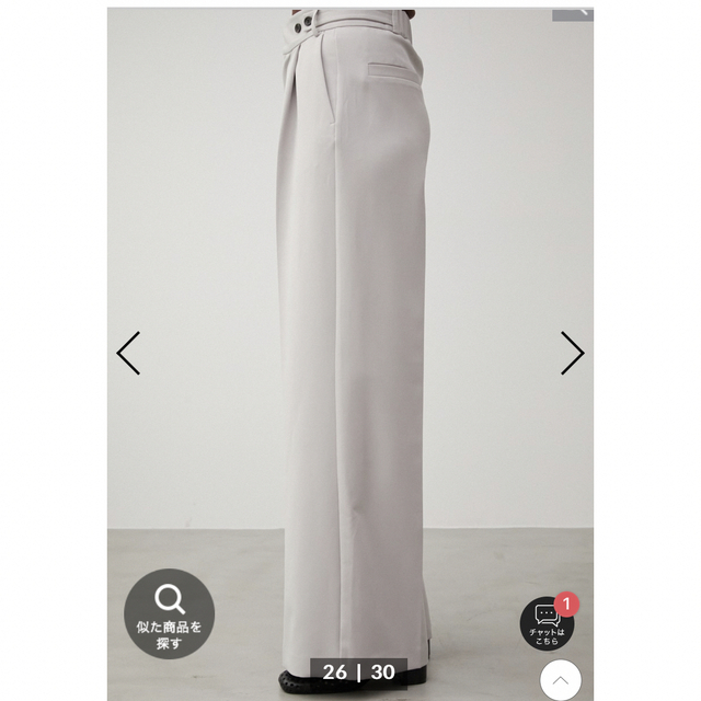 AZUL by moussy(アズールバイマウジー)のVENUS ADJUSTABLE WIDE PANTS レディースのパンツ(その他)の商品写真